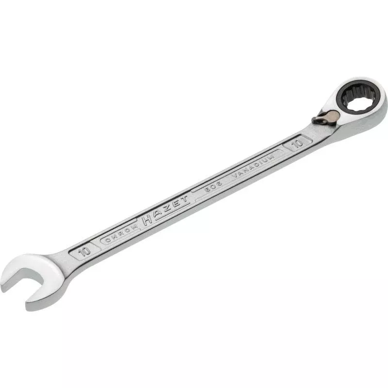 Hazet 606-10 Ratcheting Combination Wrench, 12-Point, 10mm