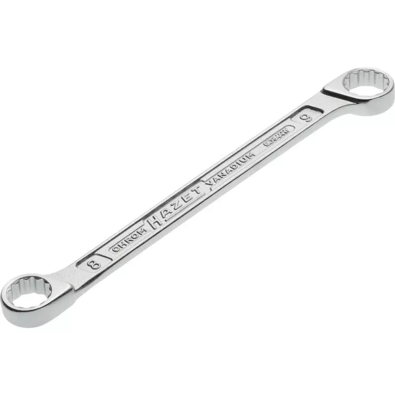 Hazet 610N-8X9 Double Box-End Wrench, 12-Point, 8x9mm