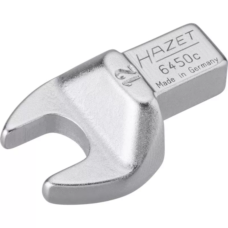 Hazet 6450C-12 Insert Open-End Wrench, 9x12mm Insert Square Drive, 12mm Hex