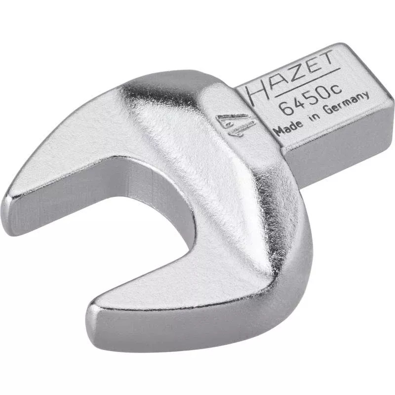Hazet 6450C-17 Insert Open-End Wrench, 9x12mm Insert Square Drive, 17mm Hex
