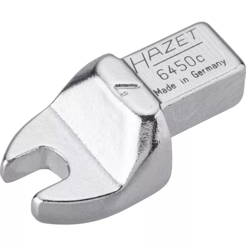Hazet 6450C-7 Insert Open-End Wrench, 9x12mm Insert Square Drive, 7mm Hex