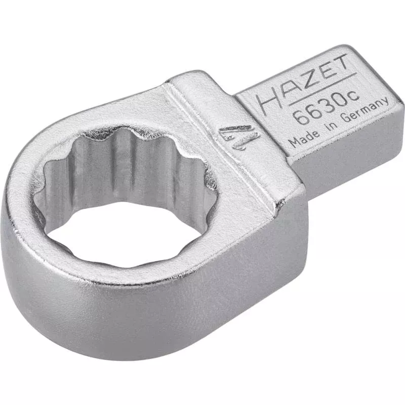 Hazet 6630C-17 Insert Box-End Wrench, 9x12mm Insert Square Drive, 17mm 12-Point