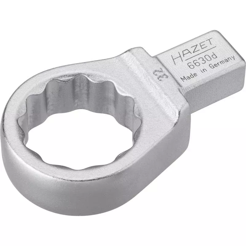 Hazet 6630D-32 Insert Box-End Wrench, 14x18mm Insert Square Drive, 32mm 12-Point