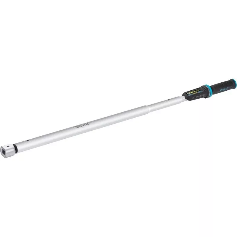 Hazet 7295-2STACCAL Electronic Torque Wrench with Built-In Angle Gauge, 65-650 Nm, 14x18mm Insert Square, 20mm (3/4") Square