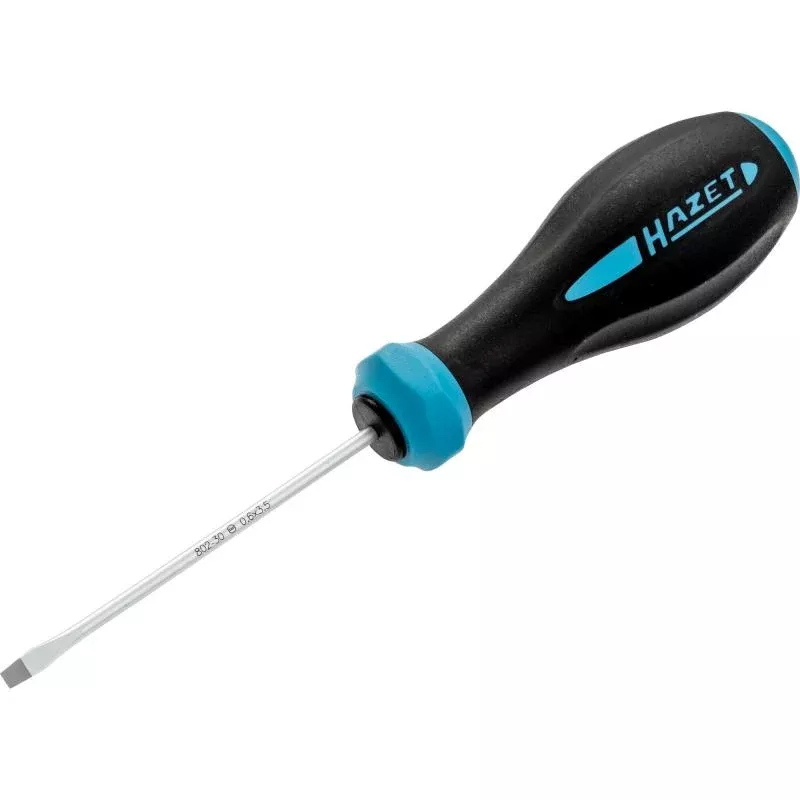 Hazet 802-30 HEXAnamic Screwdriver, Slotted, 0.6x3.5mm