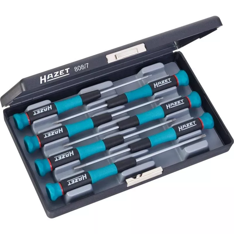 Hazet 808/7 Electronic Screwdriver Set, TORX, 7 Pieces