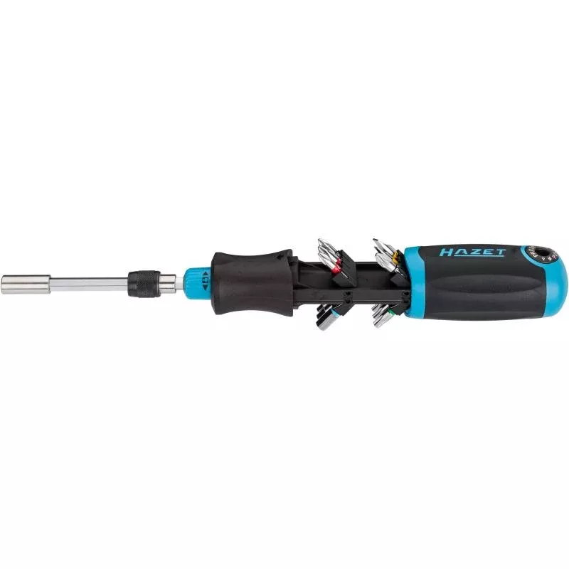 Hazet 810R-3 Ratcheting Bit Screwdriver, 250mm, 13 Pieces