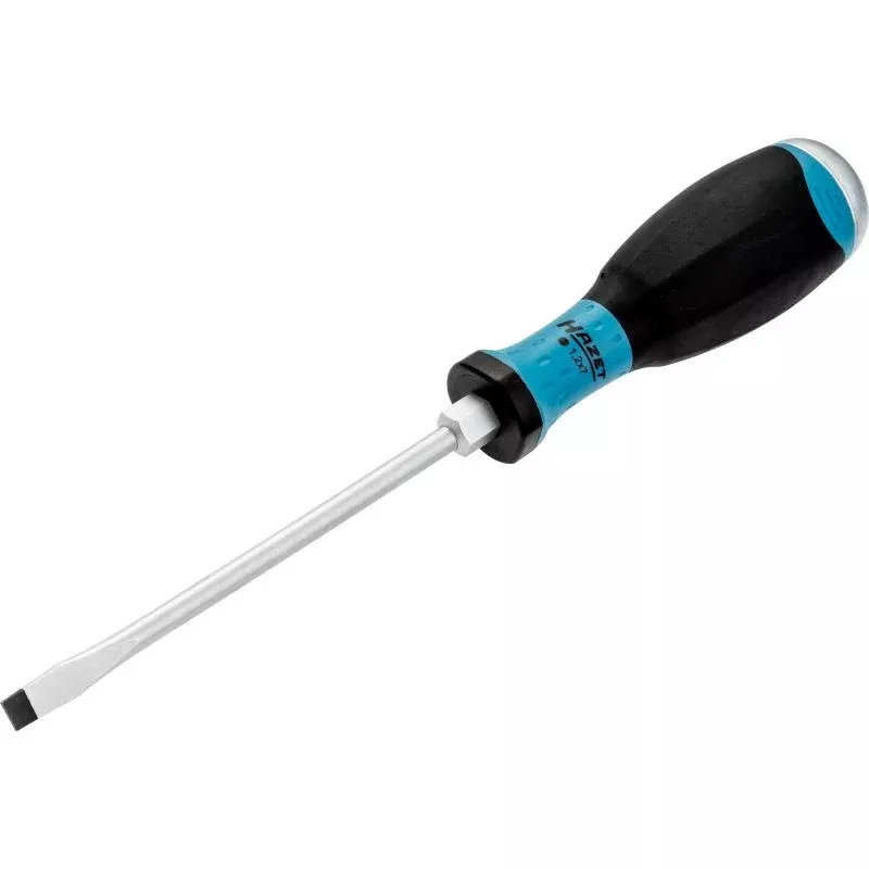 Hazet 810U-70 Screwdriver with Impact Cap, Slotted, 1.2x7mm