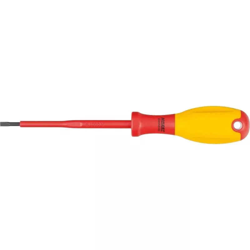 Hazet 810VDE-40 Screwdriver with Protective Insulation, Slotted, 0.8x4mm