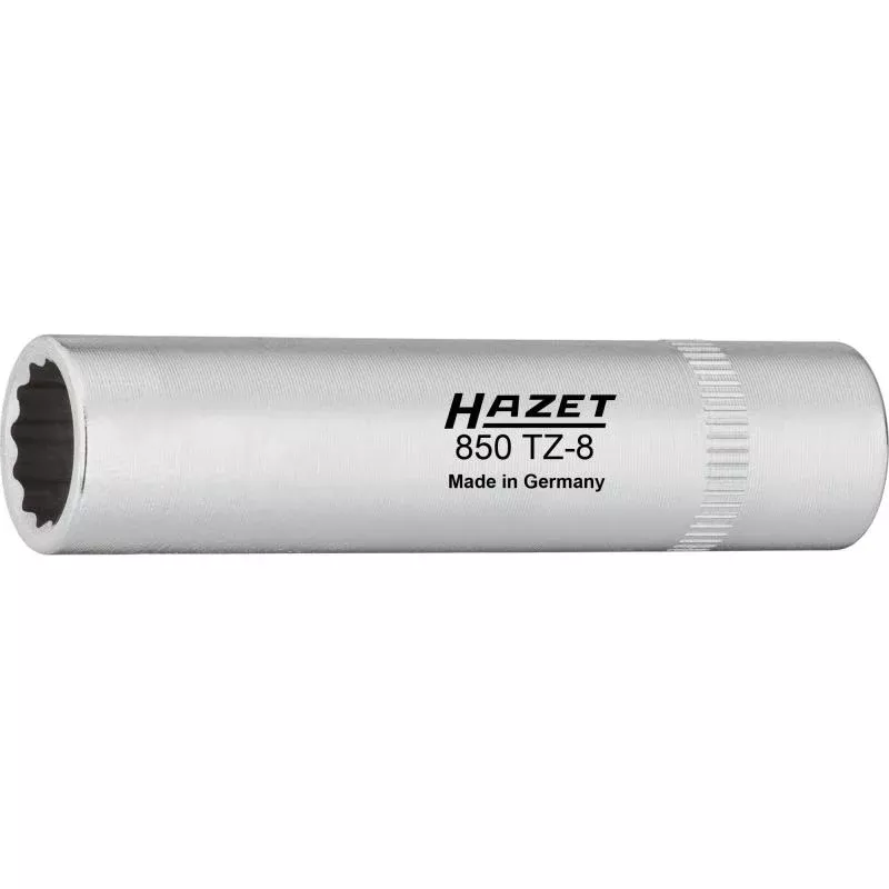 Hazet 850TZ-8 Timing Chain Cover Socket, 6.3mm (1/4") Square Drive, 12-Point 8mm