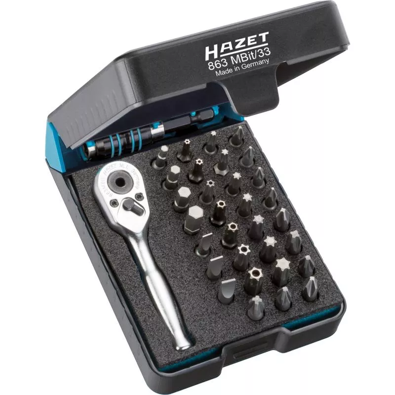 Hazet 863MBIT/33 Screwdriver Bit Set, 33 Pieces