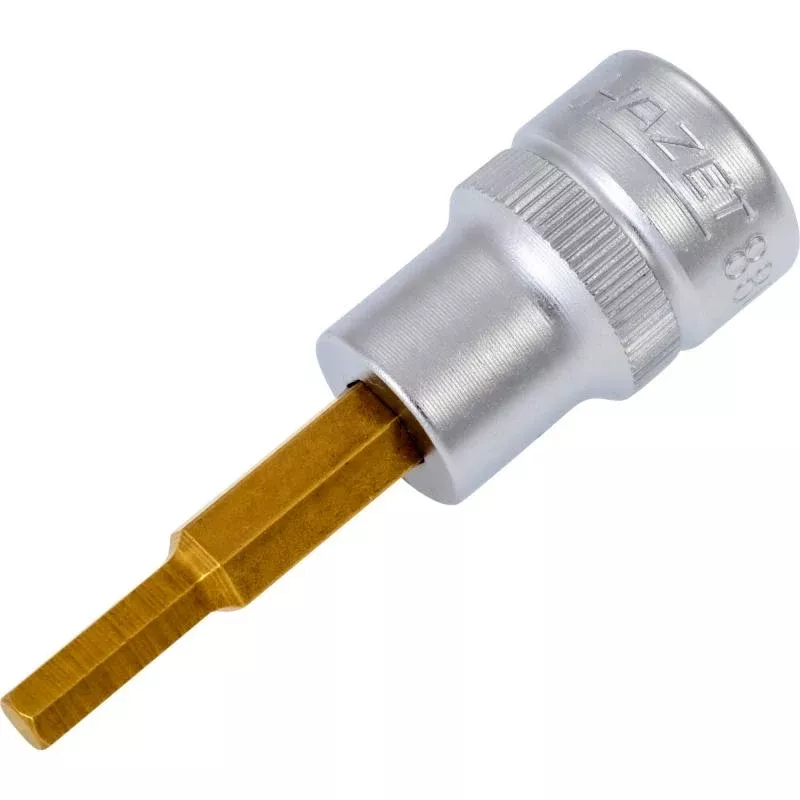 Hazet 8801-4 Screwdriver Socket, 10mm (3/8") Square Drive, 4mm Hex