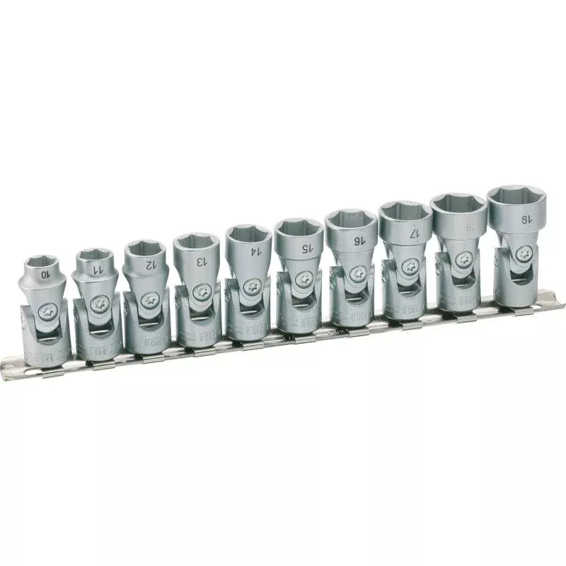 Hazet 880G/10H Hexagon Universal Joint Socket, 10 Pieces