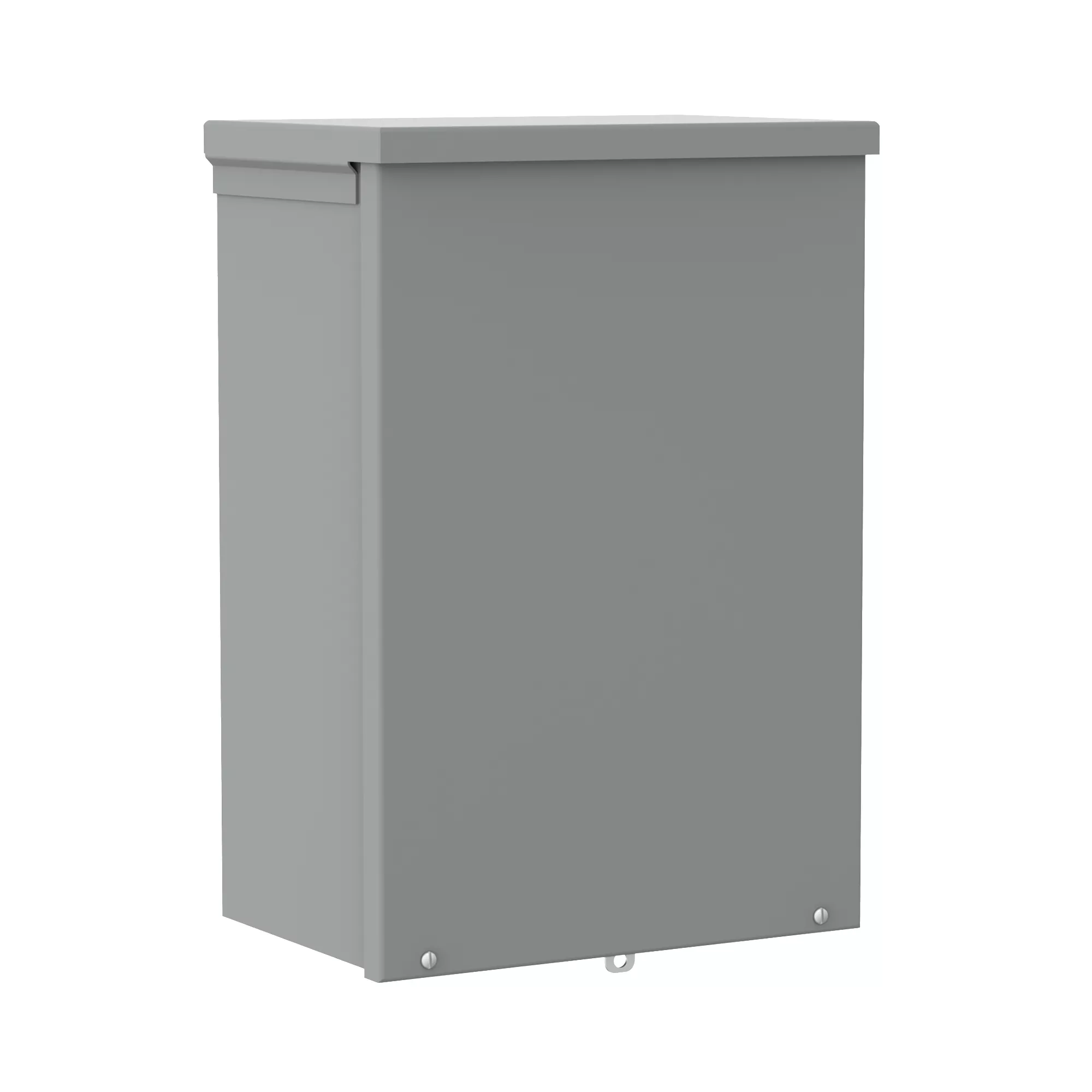 HOFFMAN 6 inch x 6 inch x 4 inch Hammond Manufacturing Polyester Powder Coated Galvanized Steel Screw Cover Enclosure, Gray