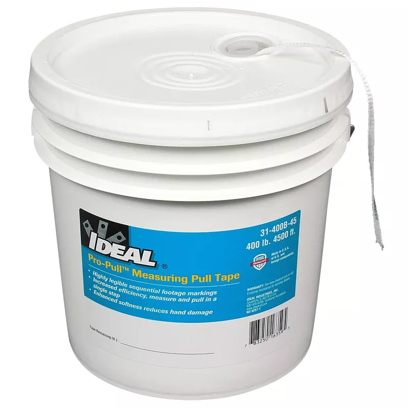 Ideal 31-400B-45 Pro-Pull Measuring Pull Tape, 400 lb. Tensile Strength
