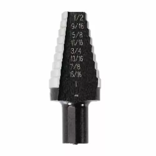 Irwin 10220 Unibit #20 9/16-Inch To 1-Inch Step-Drill Bit 1/2-Inch Shank