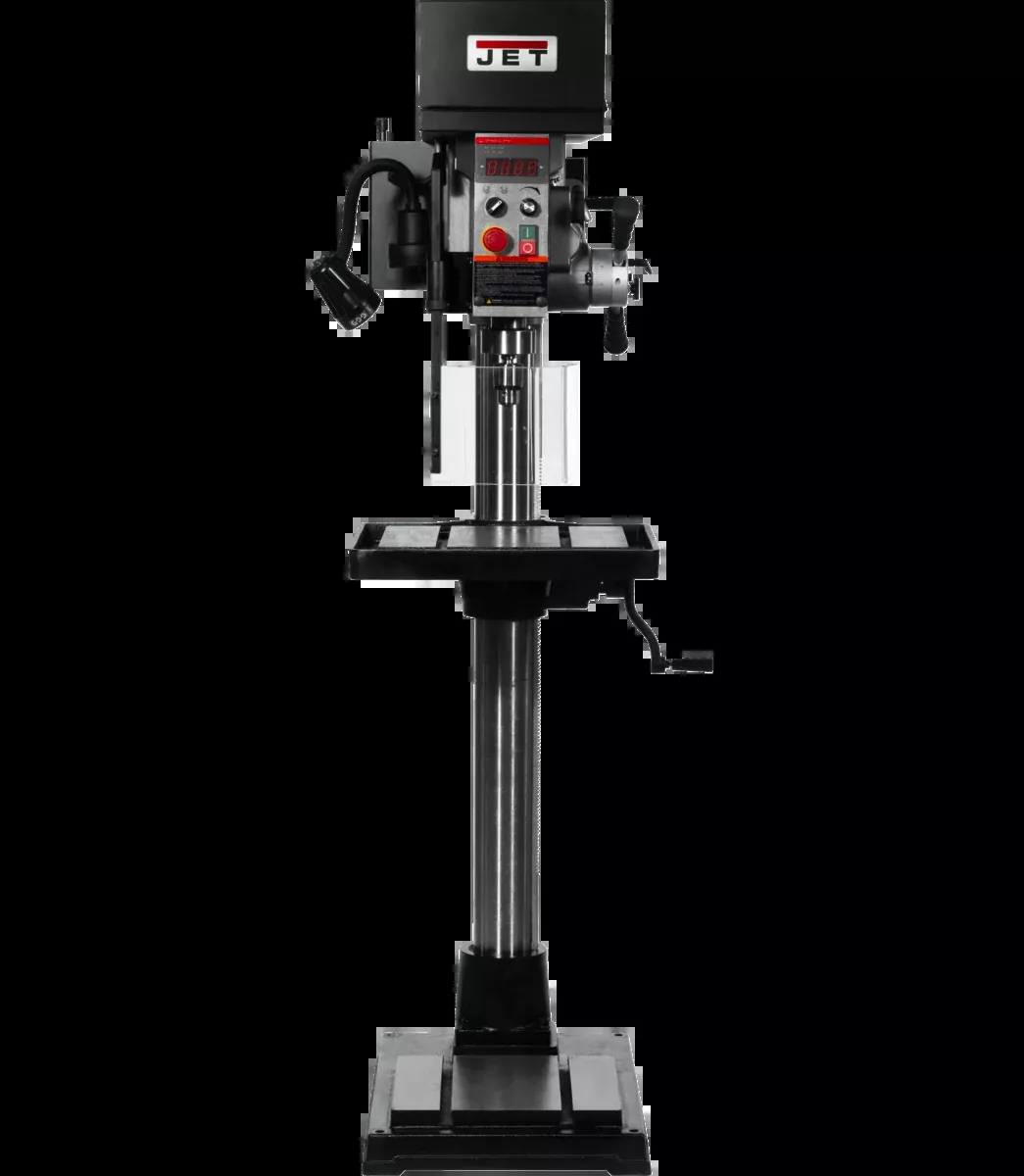 JET JDPE-20EVSC-PDF 1-1/4" Drilling Capacity, 2HP, 115V, 1Ph Electronic Variable Speed Drill w/ Clutch Speed Change system & Power Downfeed