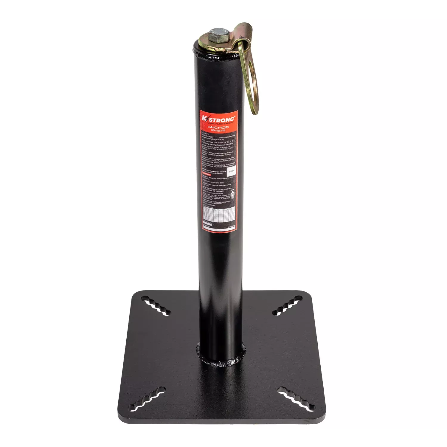 K Strong 18" Riser Post Roof Anchor with Swivel D-Ring UFA55207SW(18)