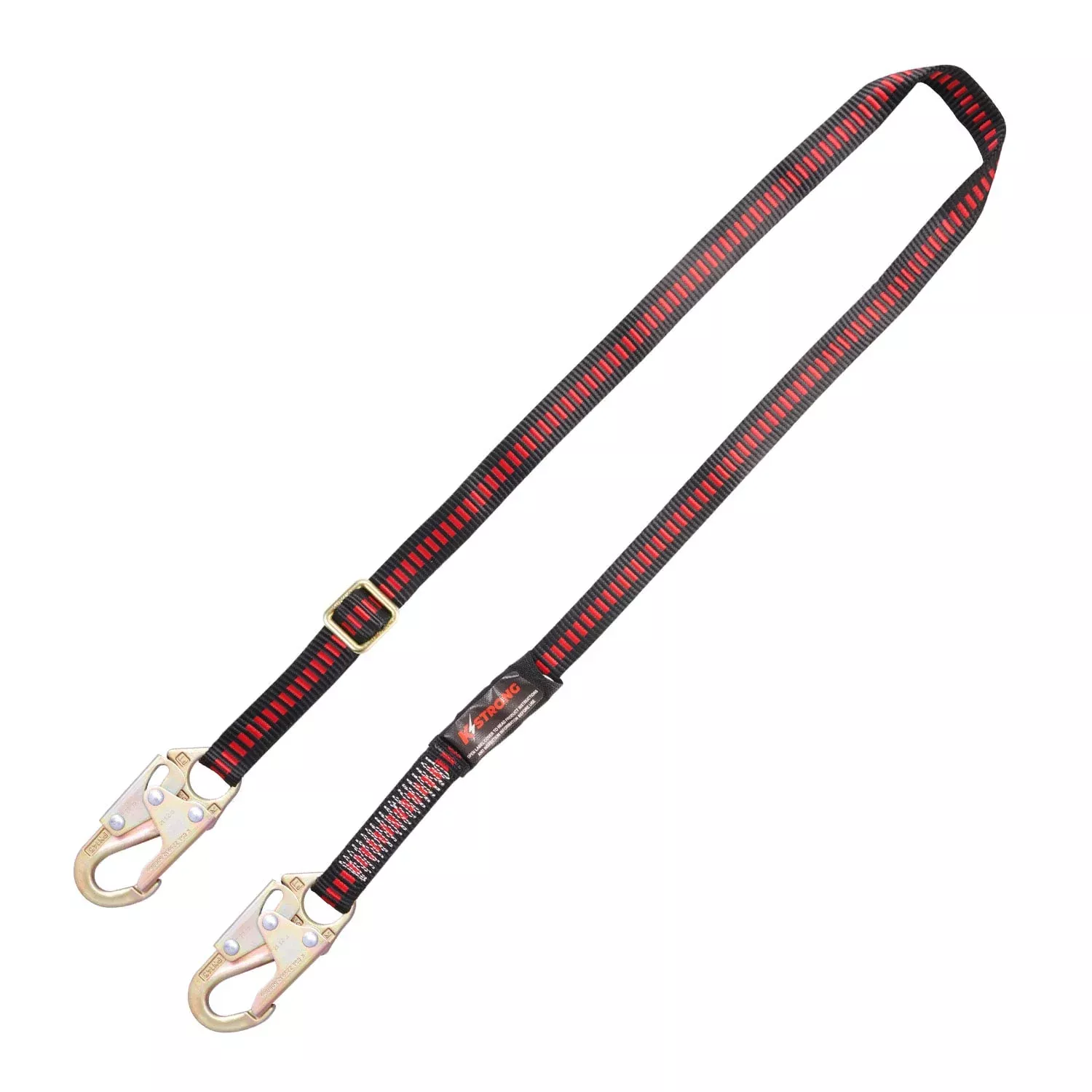 K Strong 4.5 - 6' Adjustable Work Positioning Lanyard with Forged Snap Hook UFL205215