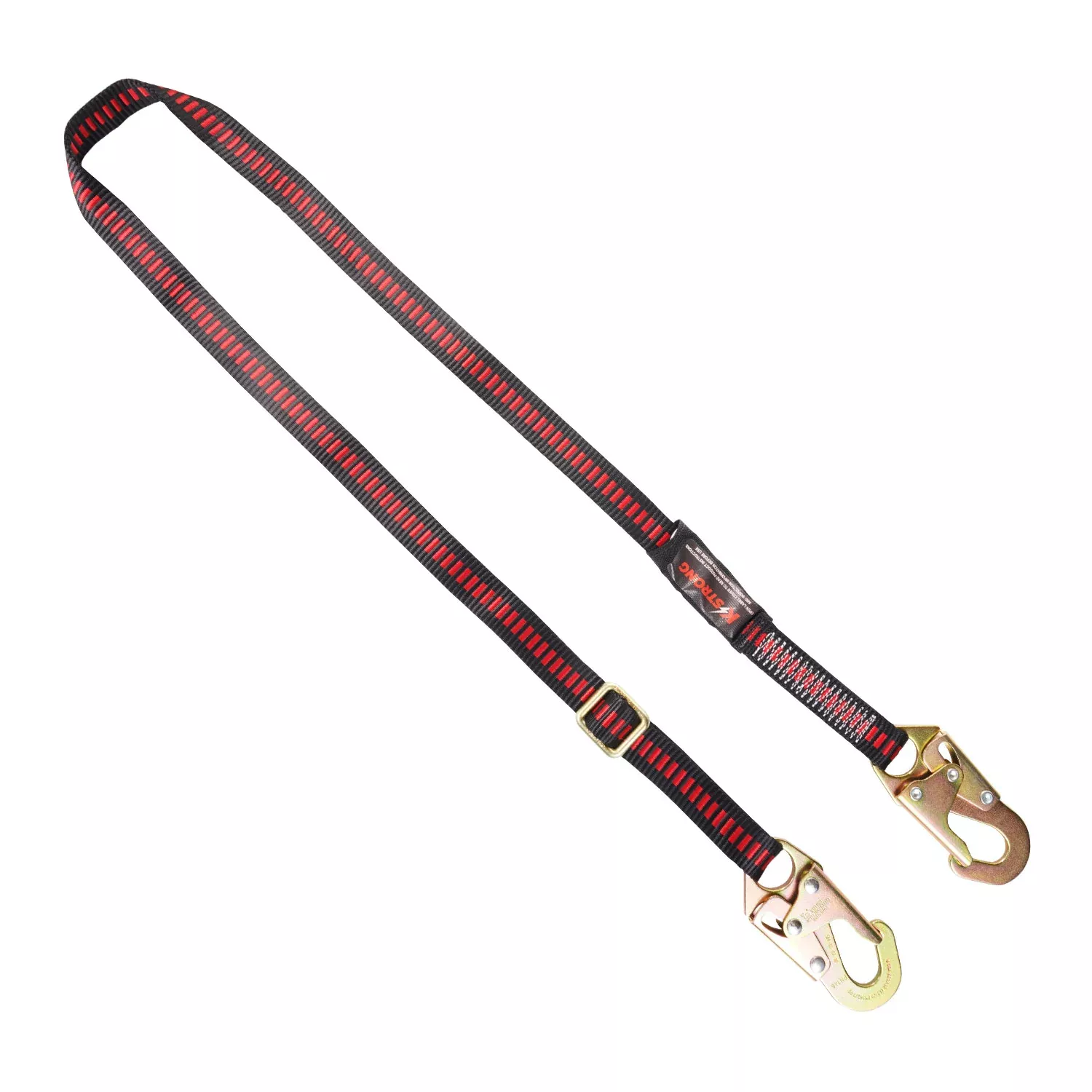 K Strong 4.5 - 6' Adjustable Work Positioning Lanyard with Snap Hooks UFL205211