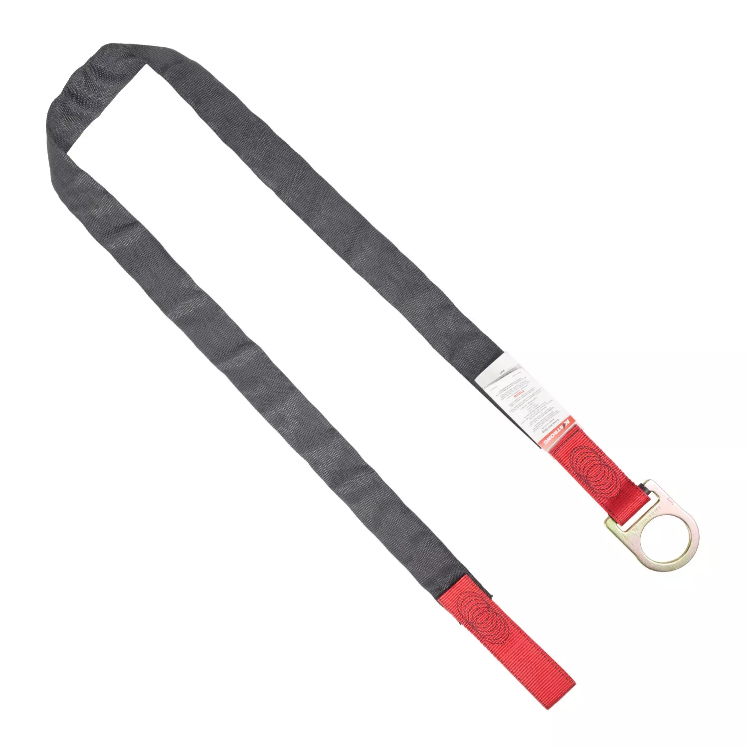 K Strong 6' Concrete Embed Anchor Strap with Loop and D-ring UFA20506