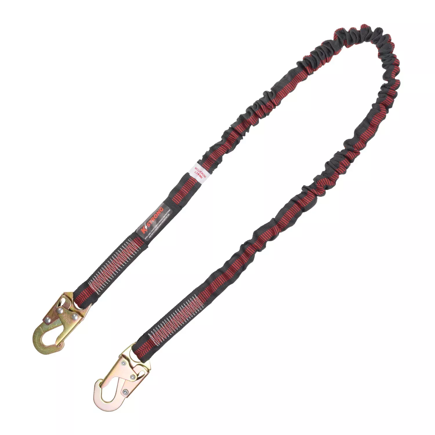 K Strong 6' Internal Design Shock Absorbing Lanyard with Snap Hooks UFL204101