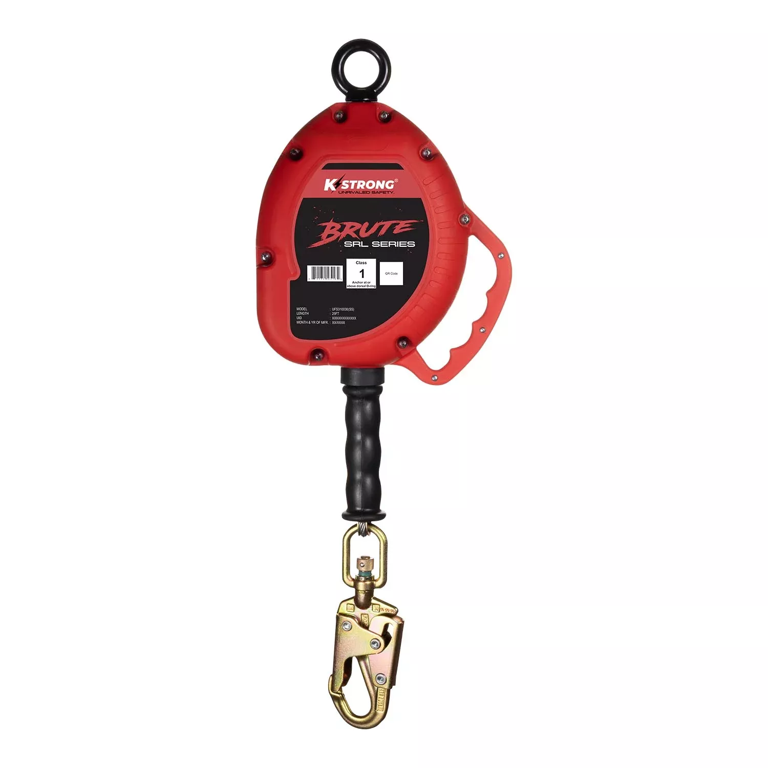 K Strong BRUTE 30' Stainless Steel Cable SRL with Swivel Snap Hook UFS310030(SS)
