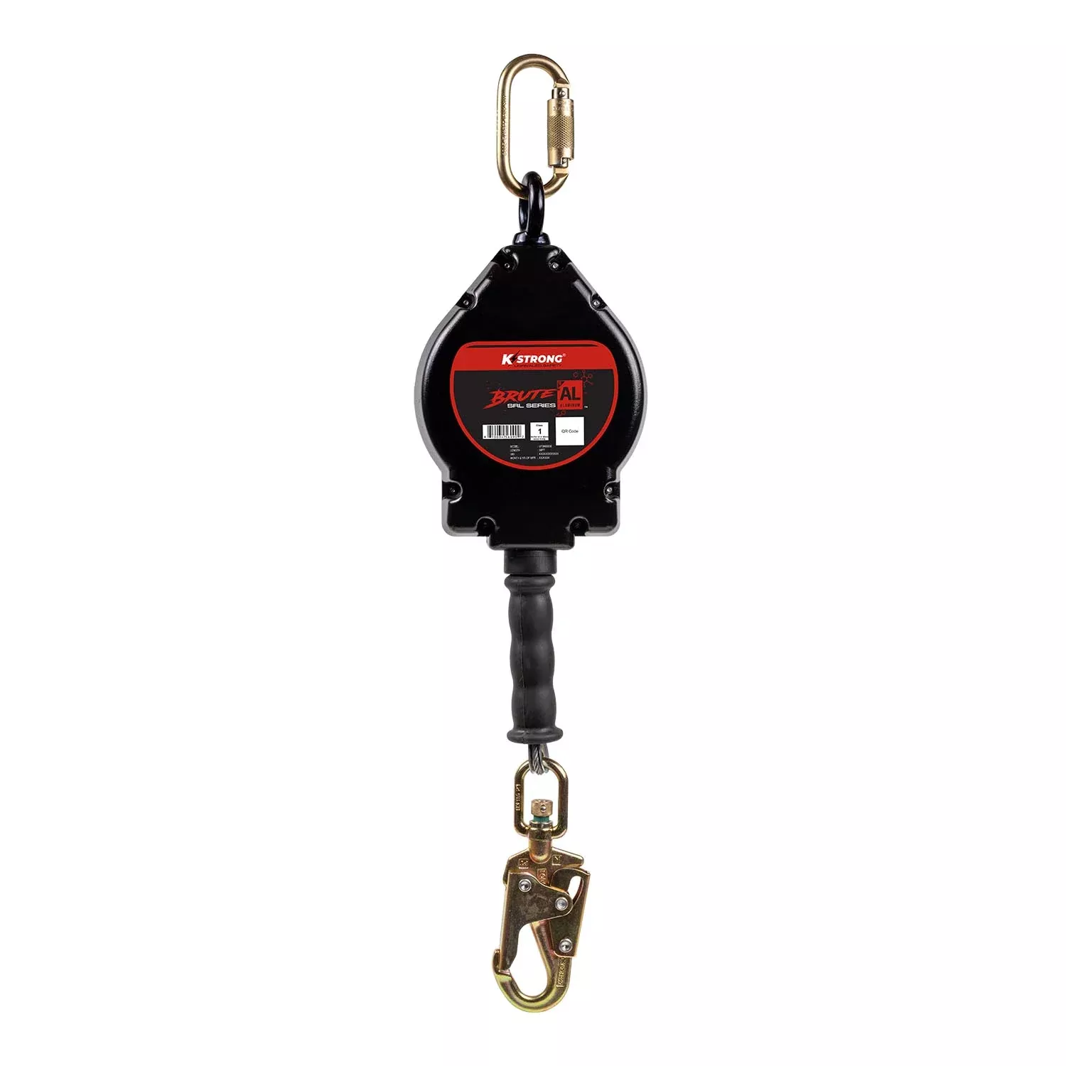 K Strong BRUTE-AL 30' Aluminum Housing Cable SRL with Snap Hook UFS480030