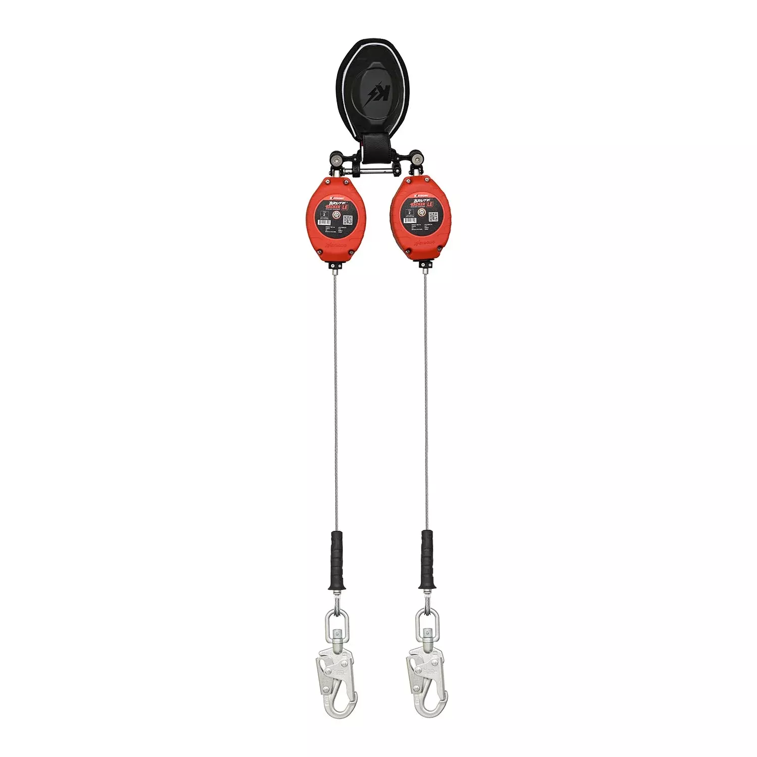 K Strong BRUTE Backer LE V2 Class 2 - Dual Interchangeable 8.5' Cable SRL-P with Swivel Snap Hooks at Anchorage End UFS310206LDV2