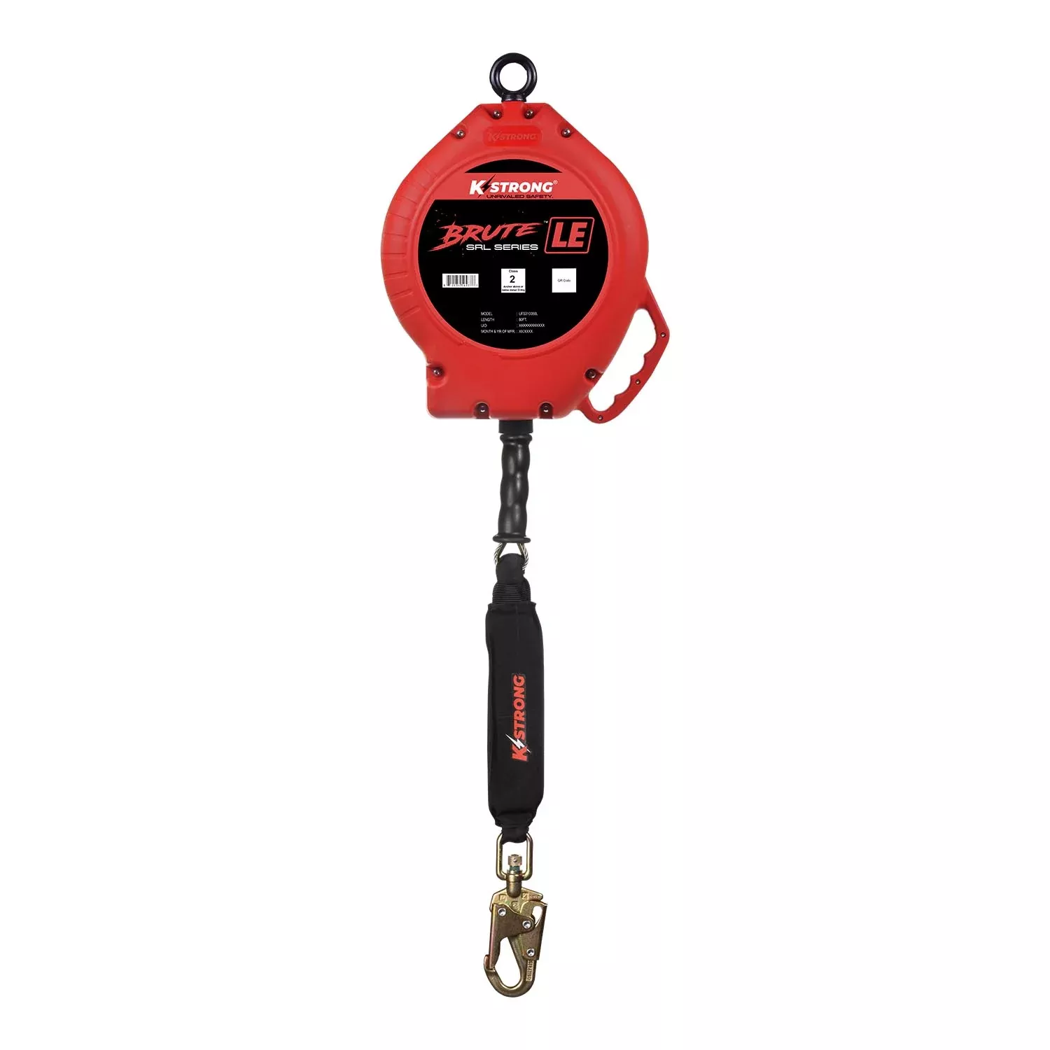 K Strong BRUTE LE 80' Cable Leading Edge SRL with Swivel Snap Hook UFS310080L