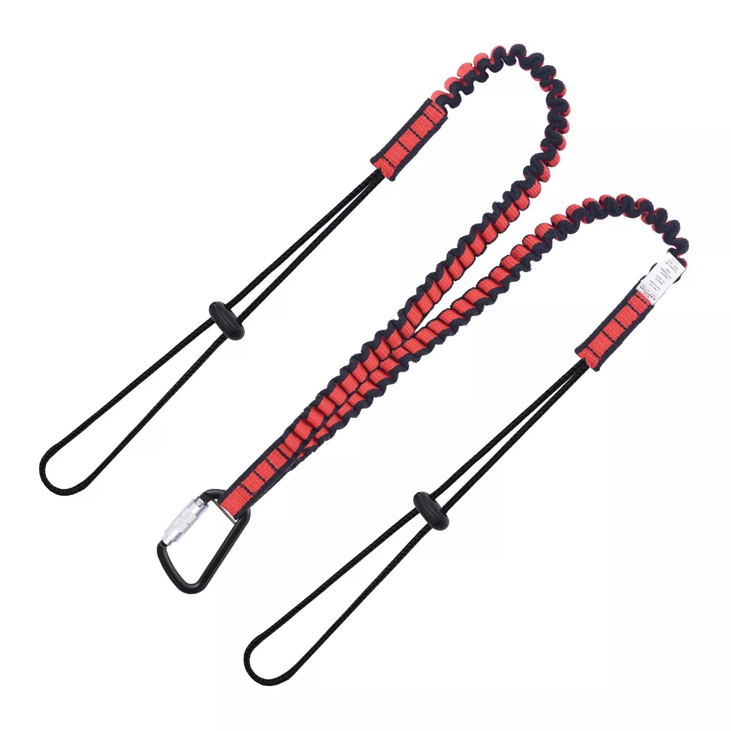 K Strong Kaptor Elasticated Dual Leg Tool Lanyard w/Drawstring Cord and Carabiner 22 lbs. DL100022