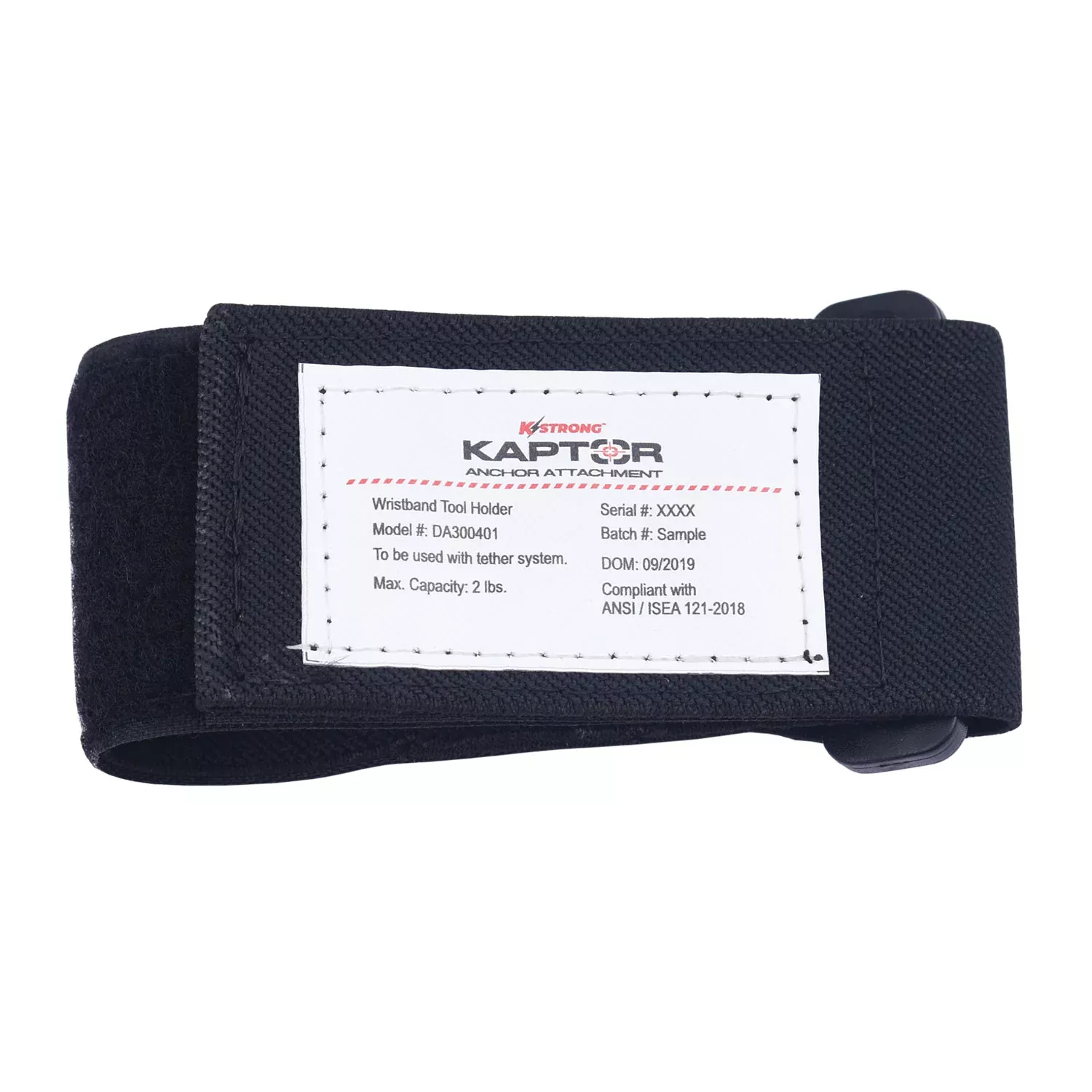 K Strong Kaptor Pull-On Wrist Lanyard with Buckle 2 lbs. DA300401