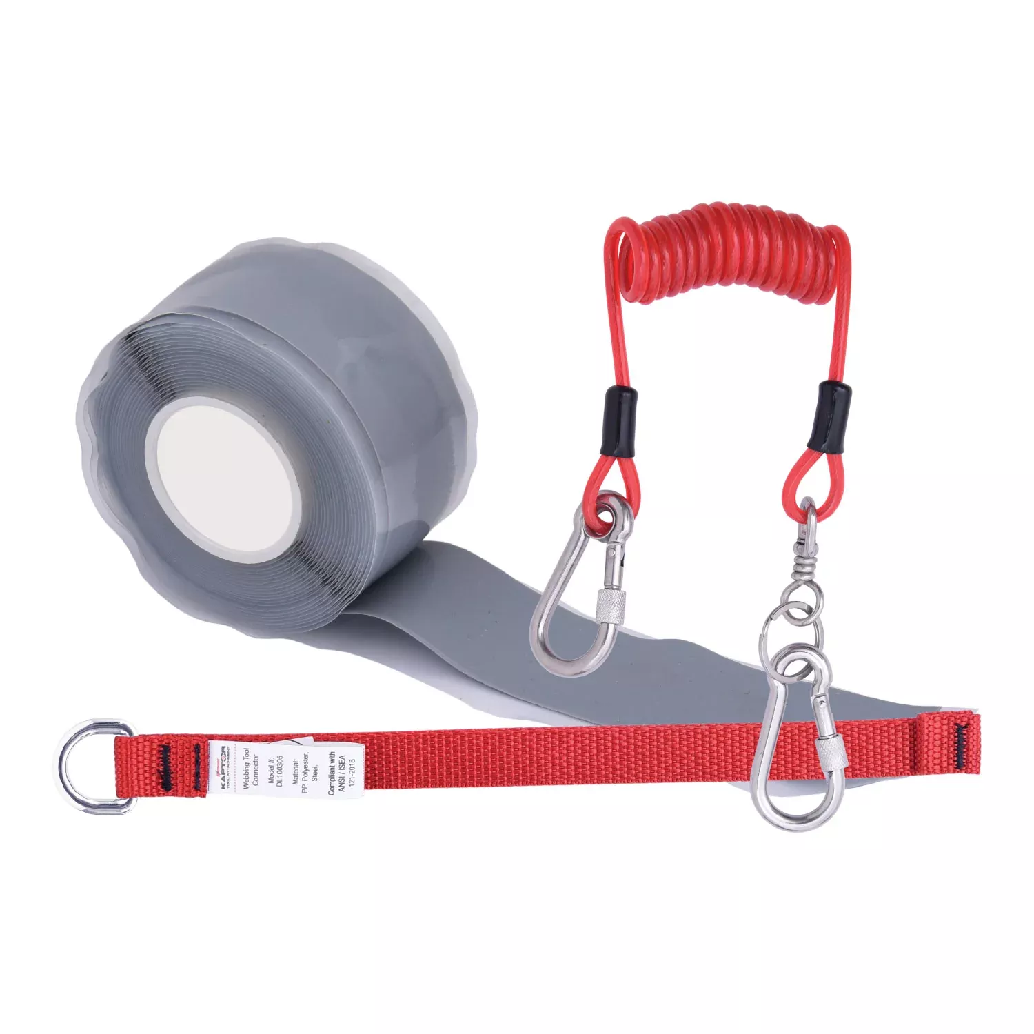 K Strong Kaptor Tethering and Coiled Cable Lanyard Kit (2XL) DK400155(2XL)