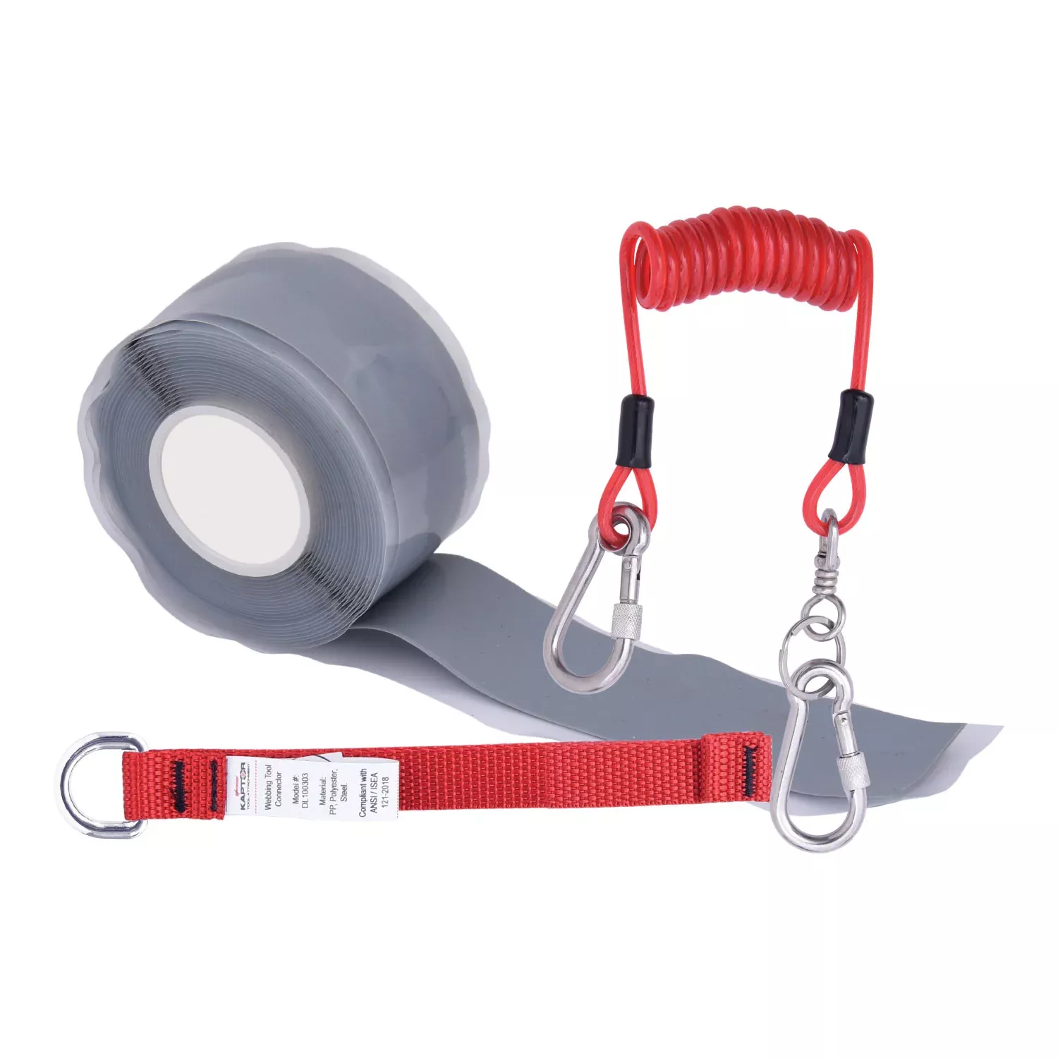 K Strong Kaptor Tethering and Coiled Cable Lanyard Kit (L) DK400153(L)