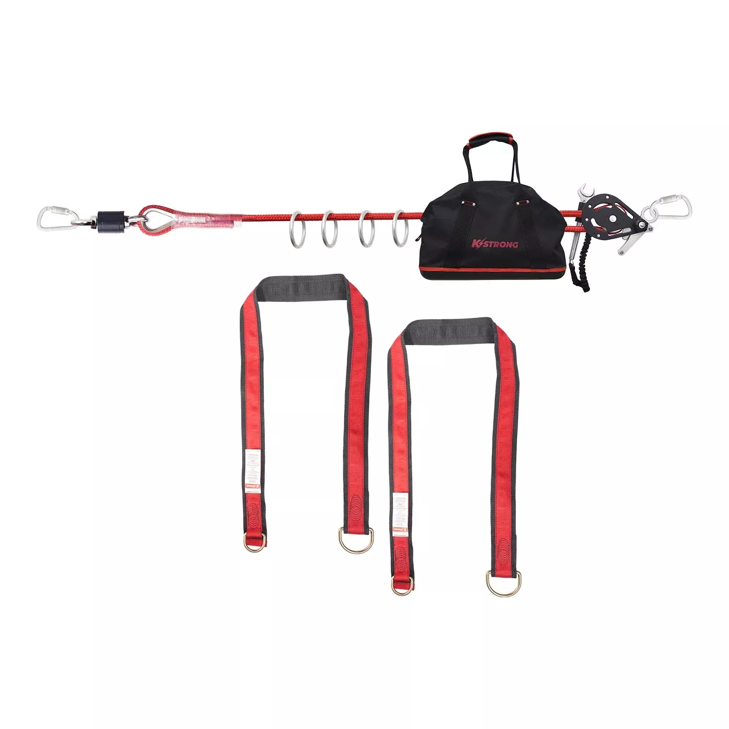 K Strong Wrangler 100' Adjustable 4-Person Capacity Horizontal Lifeline System UFA40010