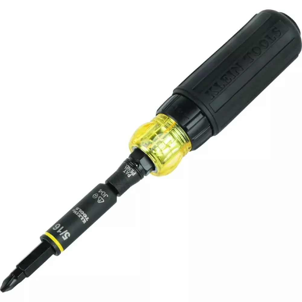 Klein Tools 32500HDRT 11-in-1 Ratcheting Impact Rated Screwdriver / Nut Driver