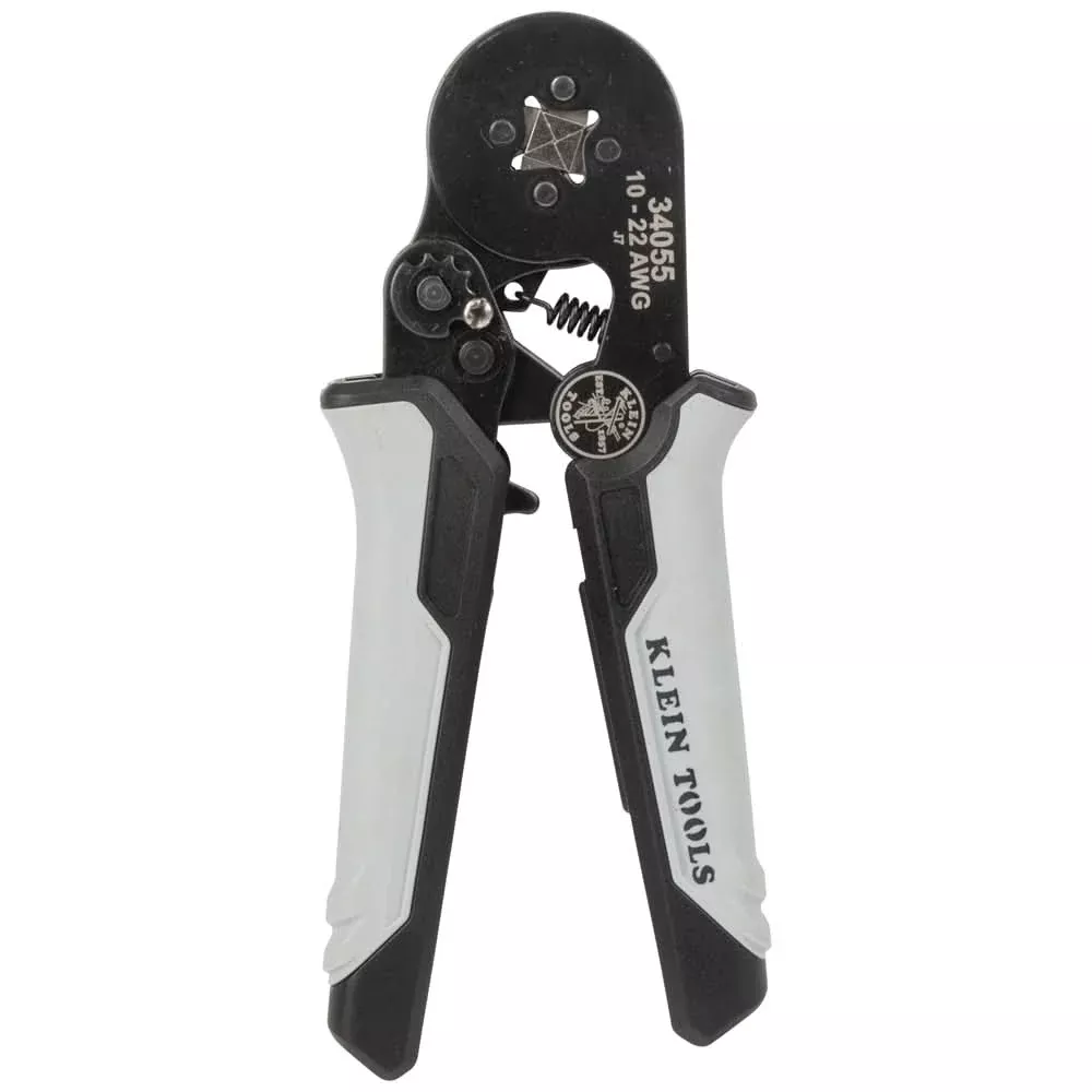 Klein Tools 34055 Ratcheting Ferrule Square Crimper, 10 to 22 AWG Wire