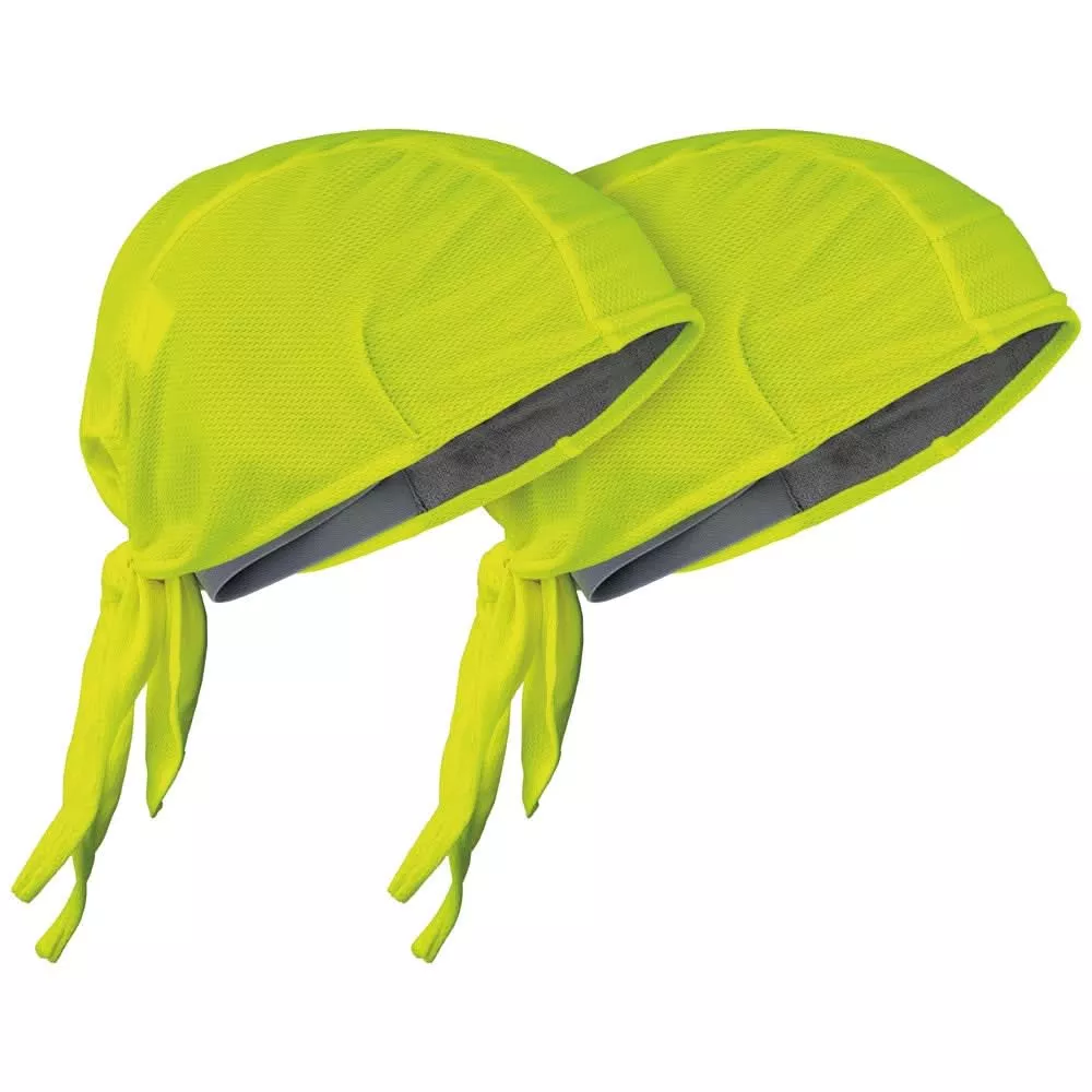 Klein Tools 60546 Cooling Do Rag, High-Visibility Yellow, 2-Pack
