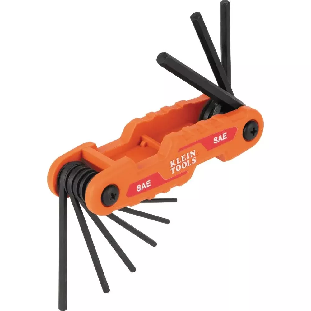Klein Tools 70540 Compact Folding Hex Key Set, SAE