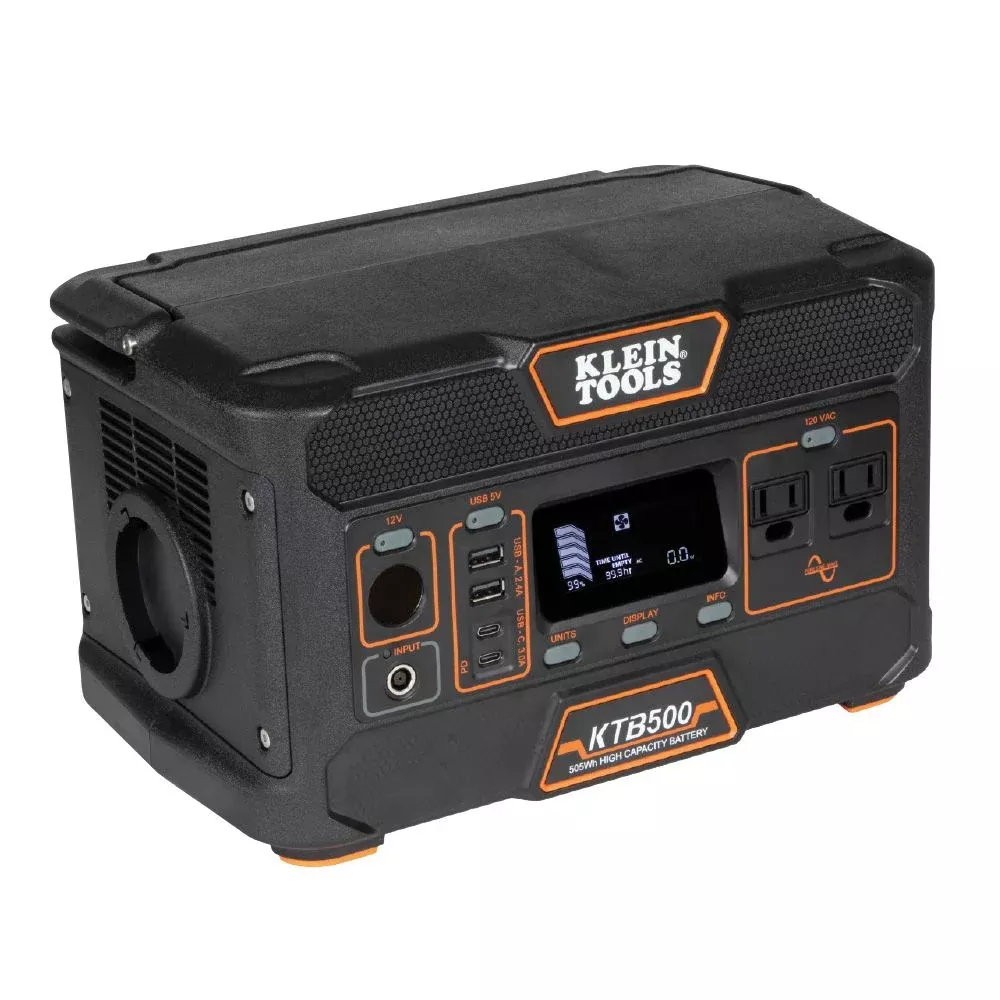 Klein Tools KTB500 Portable Power Station, 500W