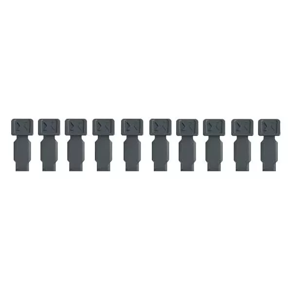 Knipex 00 61 10 CA SBA 10-Piece KNIPEXTEND ColorCoded Clips Set, Dark Gray