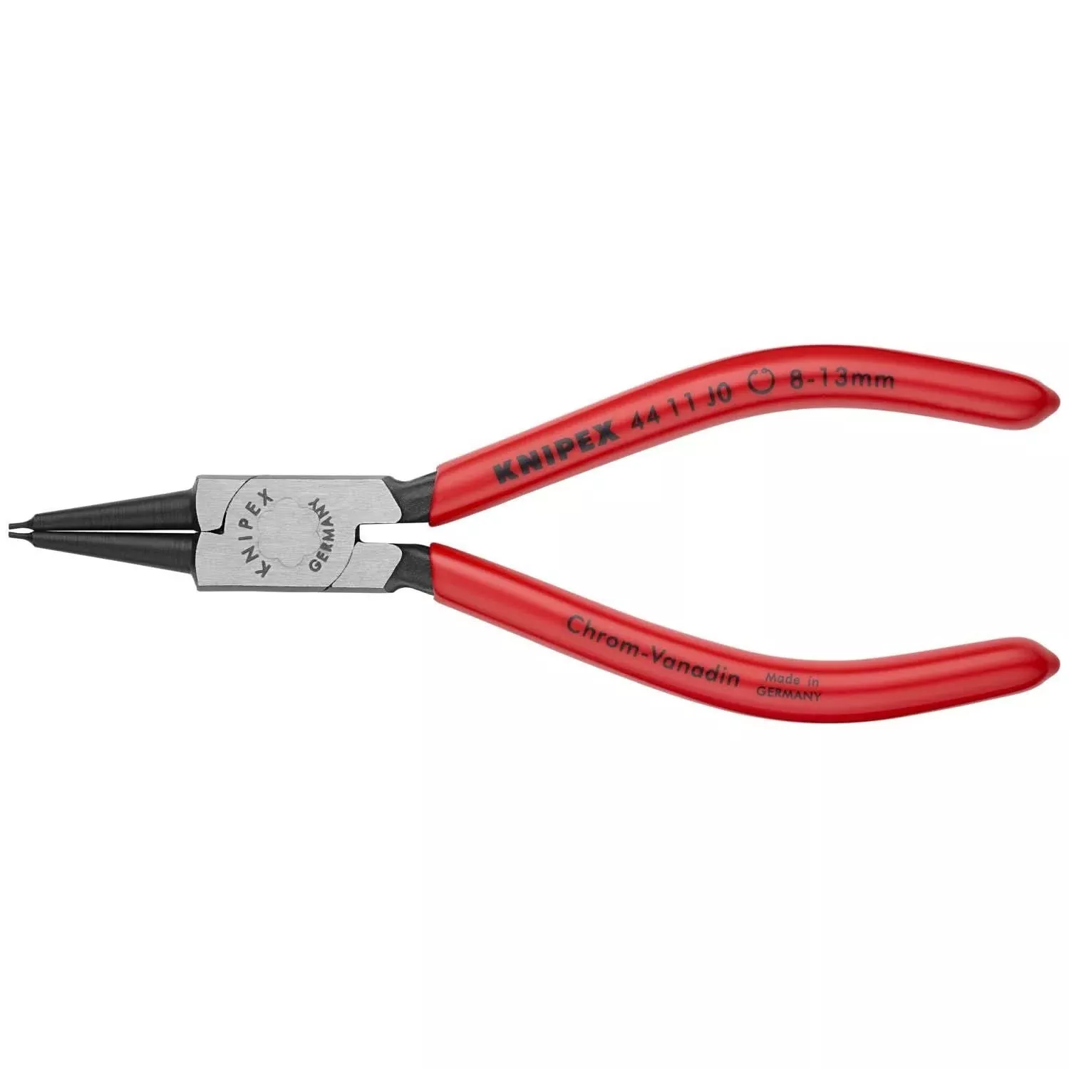 Knipex 44 11 J0 Internal Snap Ring Pliers-Forged Tips