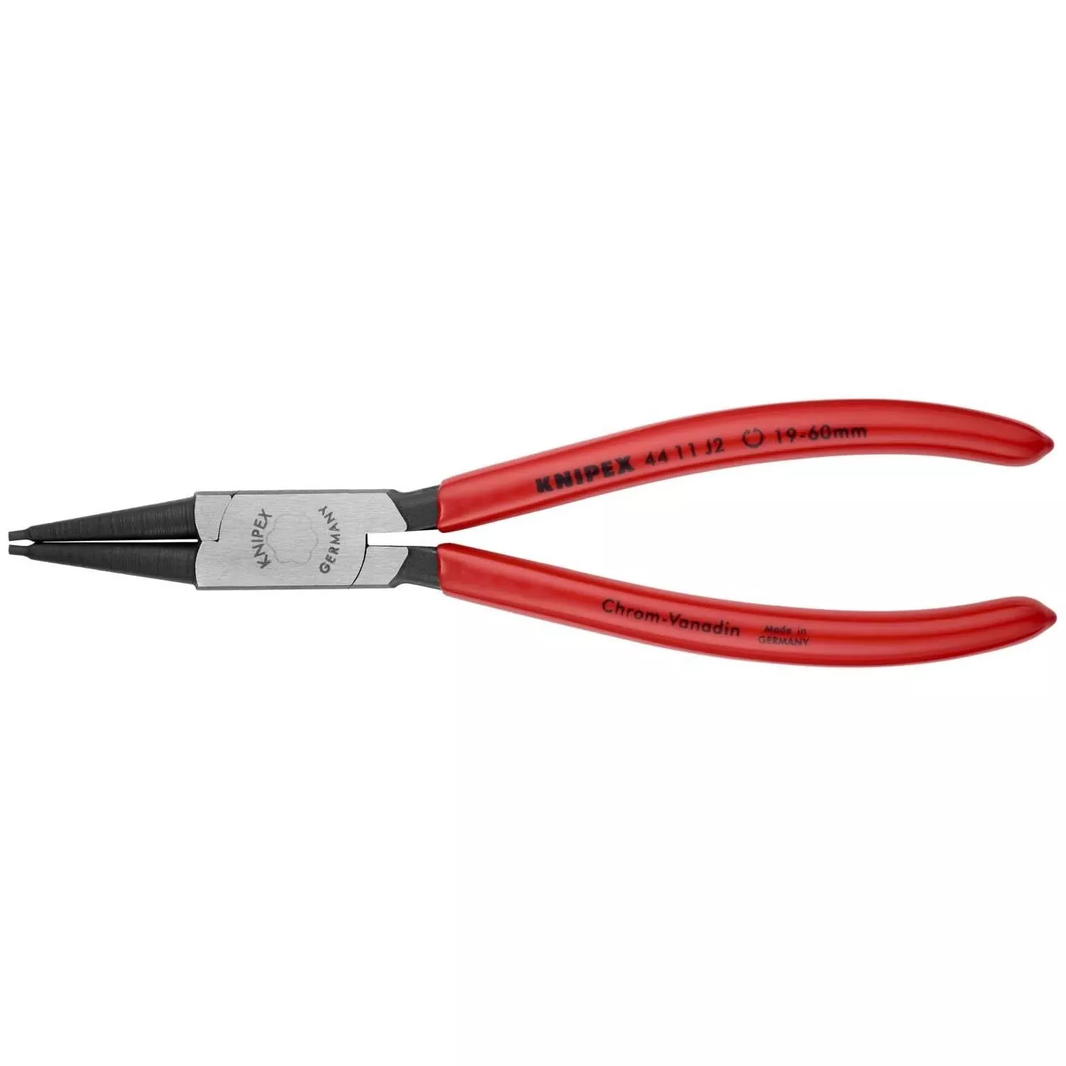 Knipex 44 11 J2 Internal Snap Ring Pliers-Forged Tips