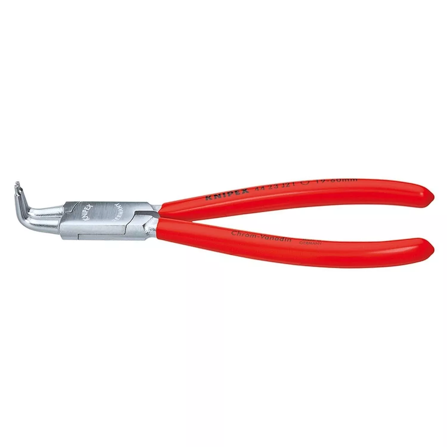 Knipex 44 23 J21 Internal 90° Angled Snap Ring Pliers-Forged Tips