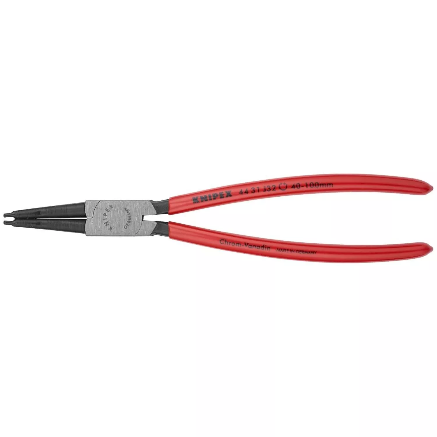 Knipex 44 31 J32 Internal 45° Angled Snap Ring Pliers-Forged Tips