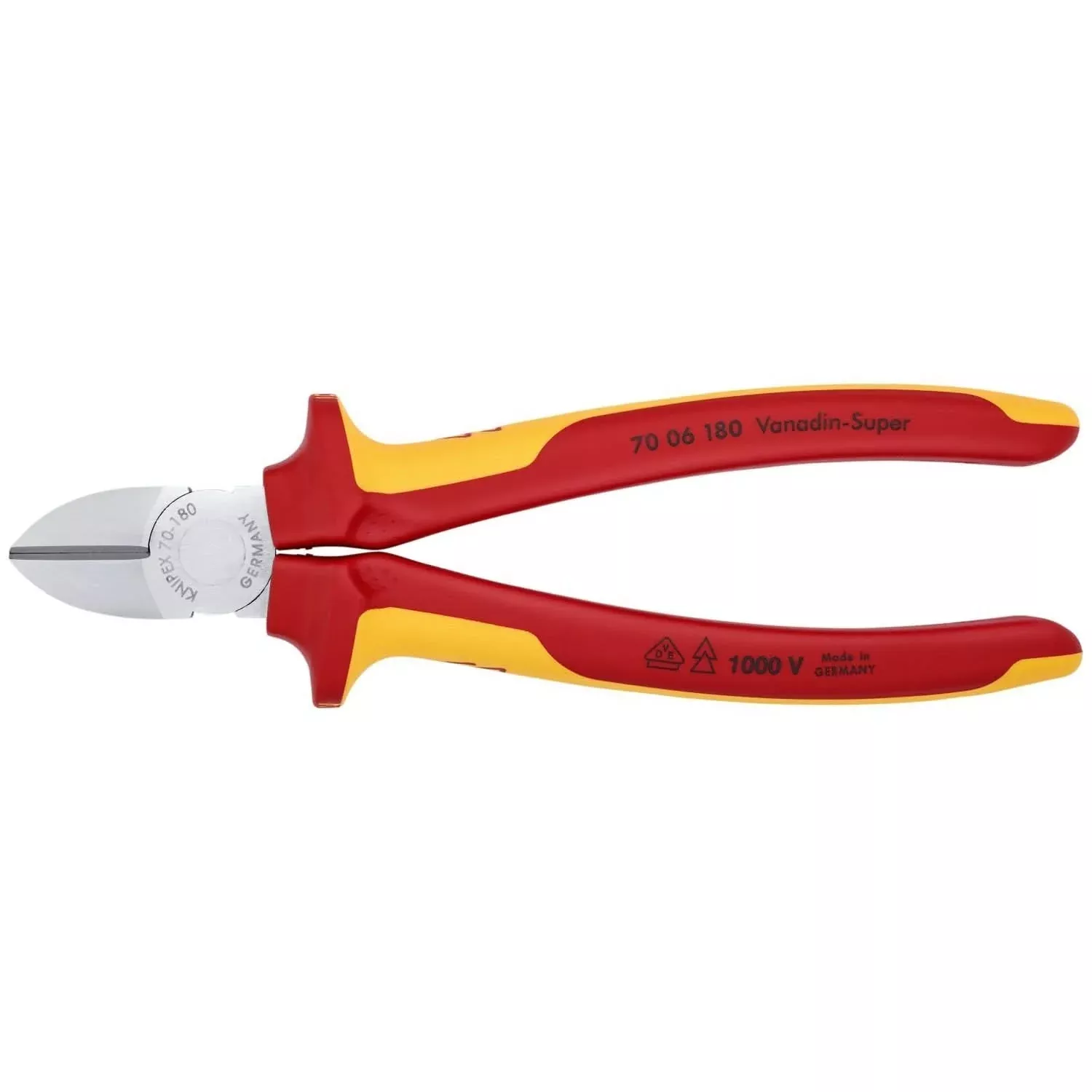 Knipex 70 06 180 Diagonal Cutters-1000V Insulated