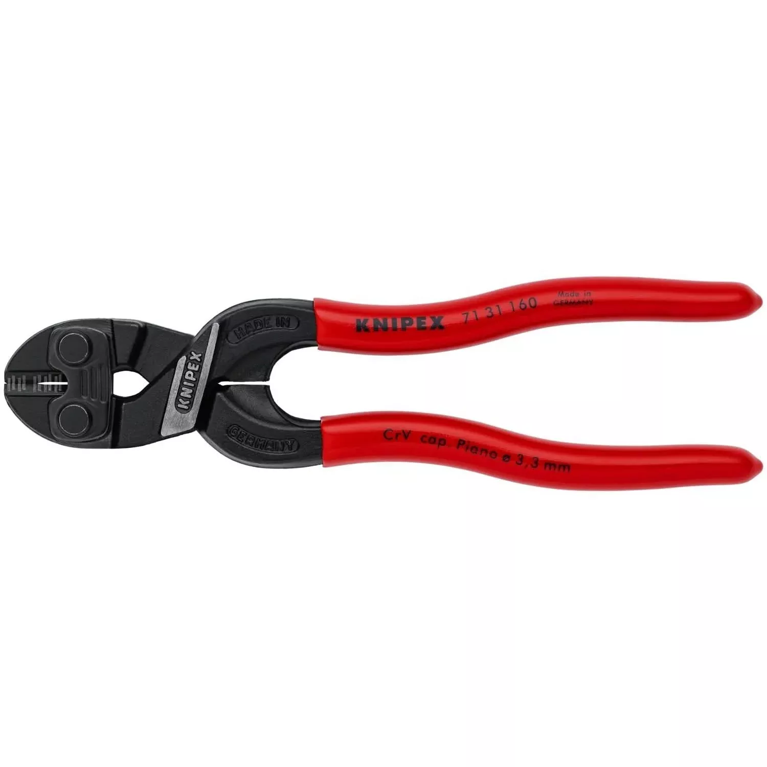 Knipex 71 31 160 CoBolt S Compact Bolt Cutters-Notched Blade