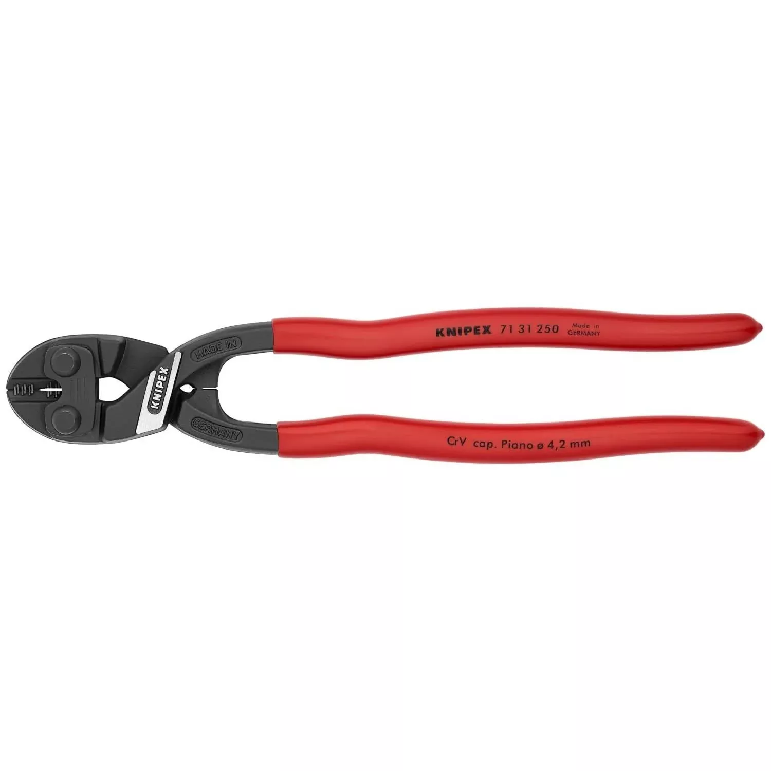 Knipex 71 31 250 CoBolt High Leverage XL Compact Bolt Cutters-Notched Blade