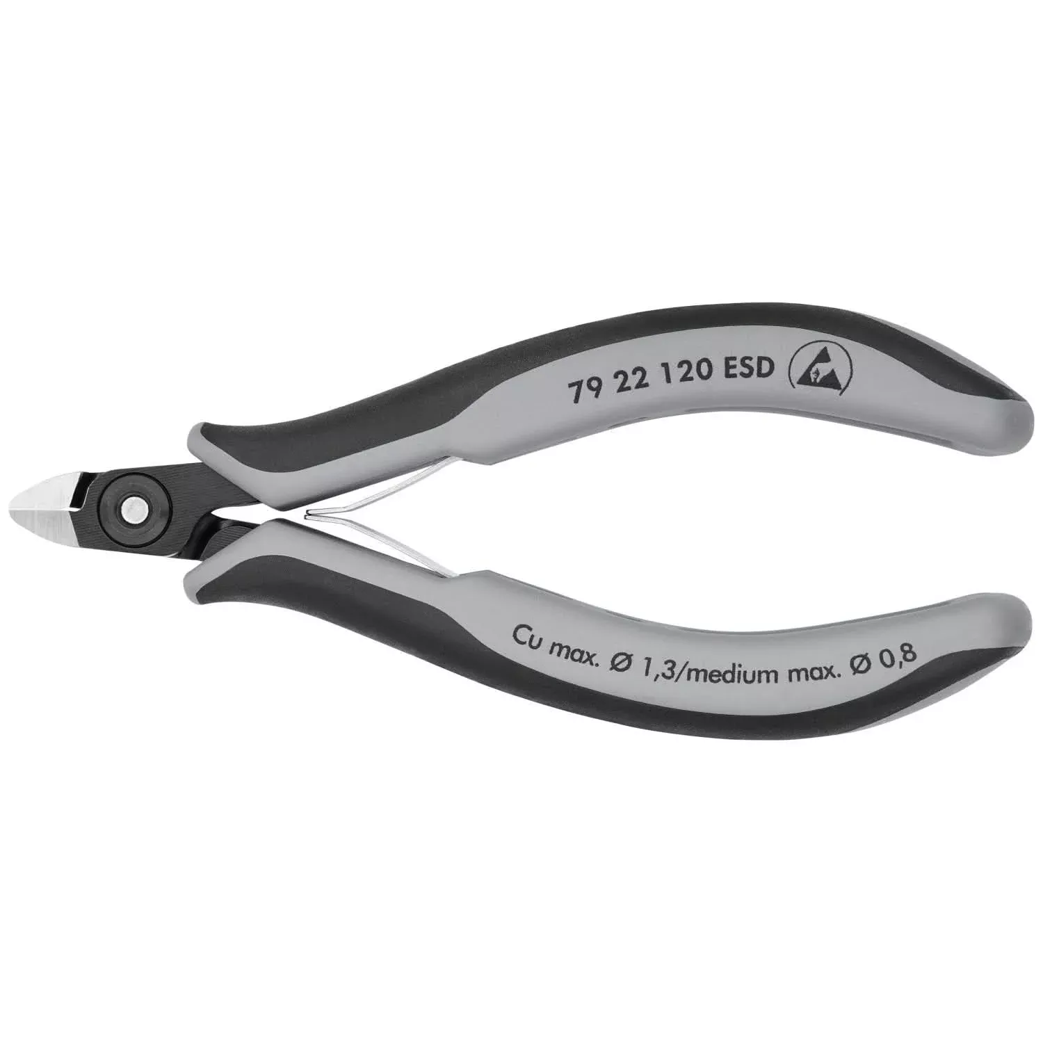 Knipex 79 22 120 ESD Electronics Diagonal Cutters-ESD Handles