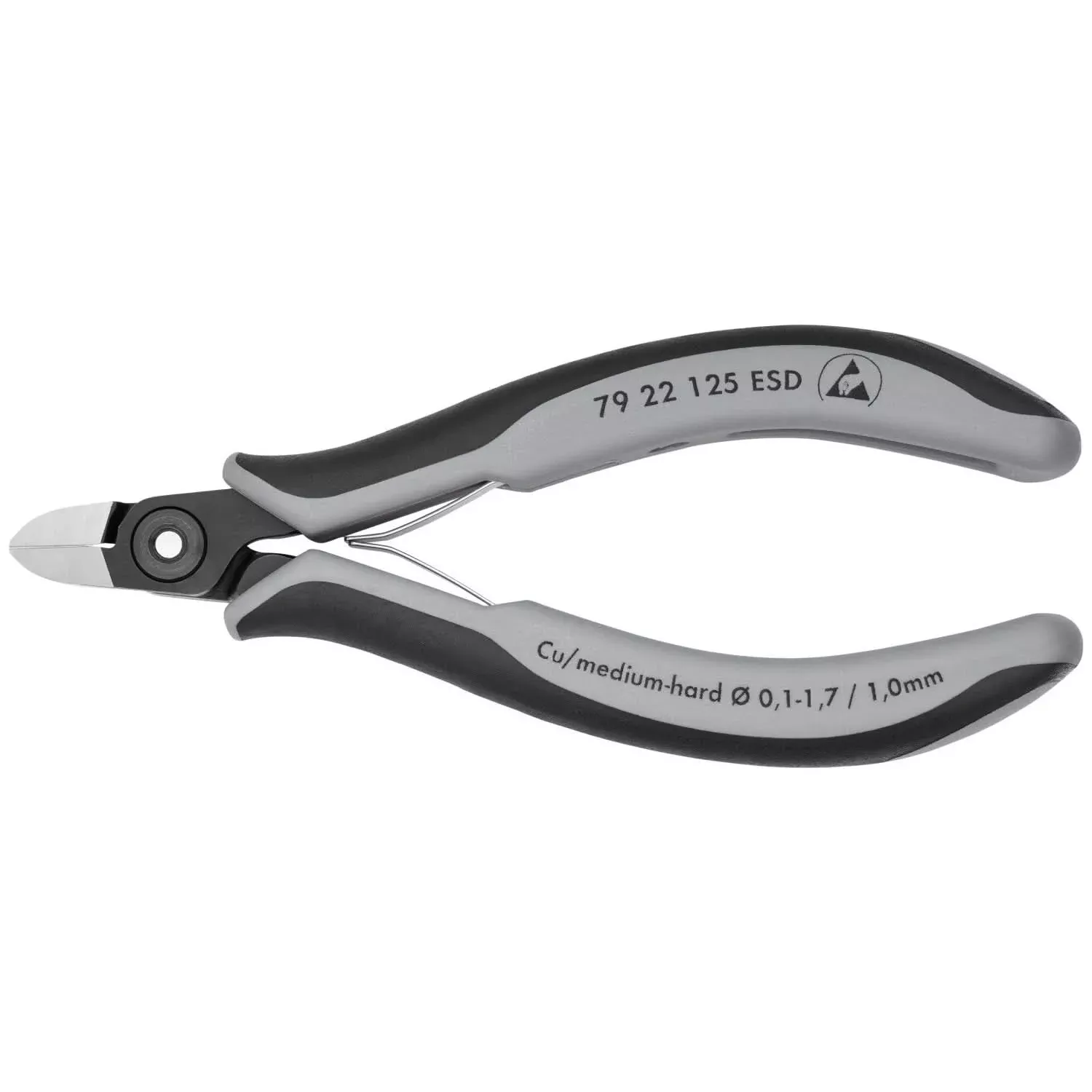 Knipex 79 22 125 ESD Electronics Diagonal Cutters-ESD Handles